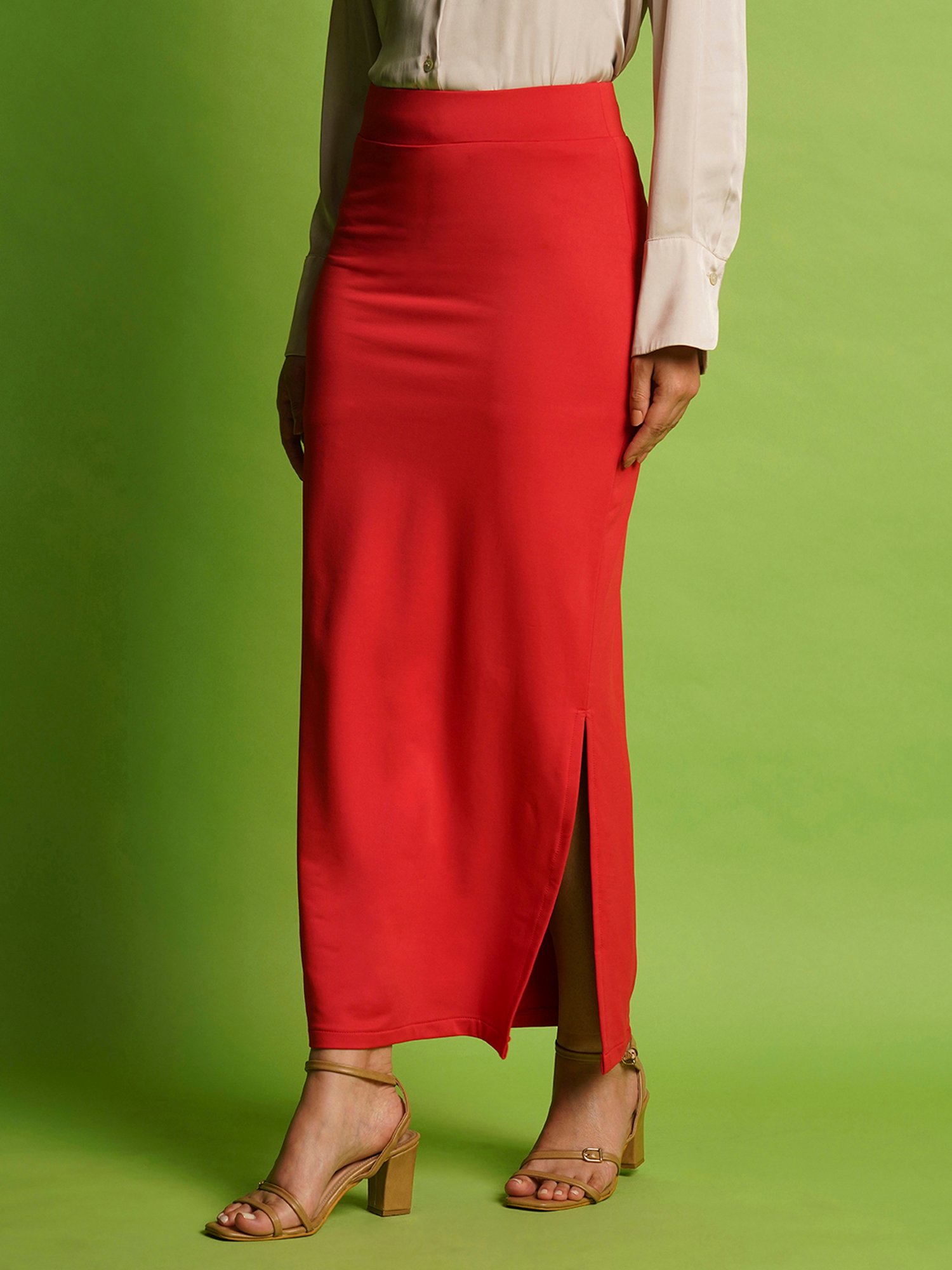 Globus Red Maxi Skirt
