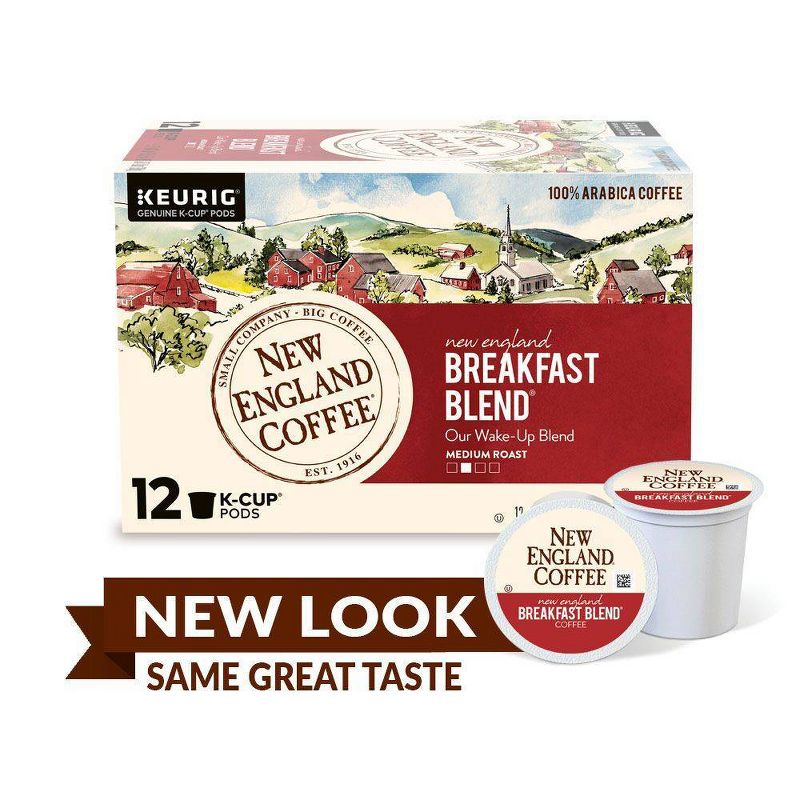 New England Breakfast Blend Medium Roast - Keurig K-Cup Pods - 12ct