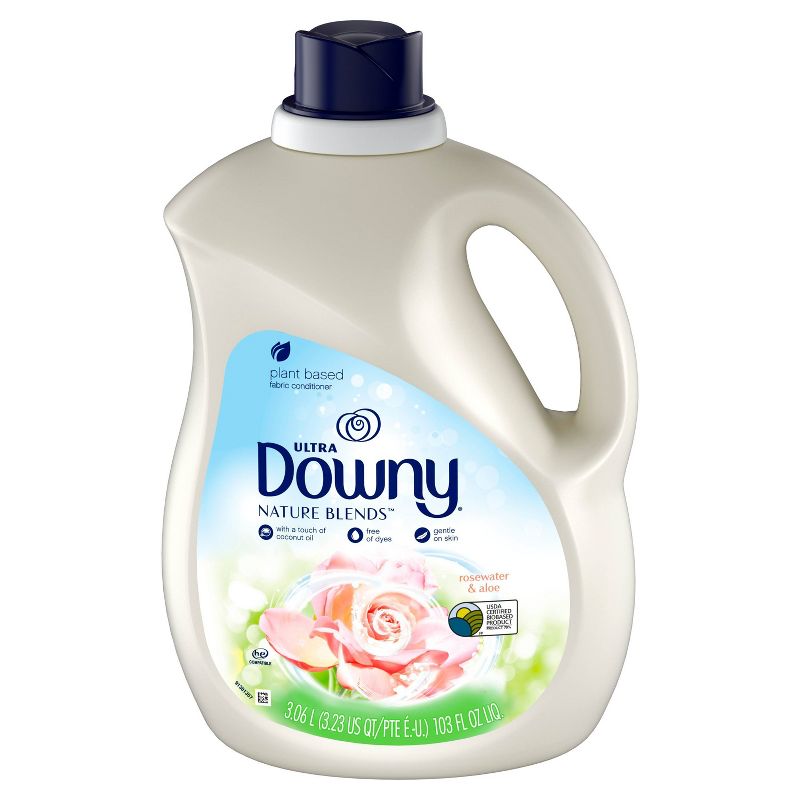 Downy Rosewater & Aloe Nature Blends Fabric Softener - 103oz