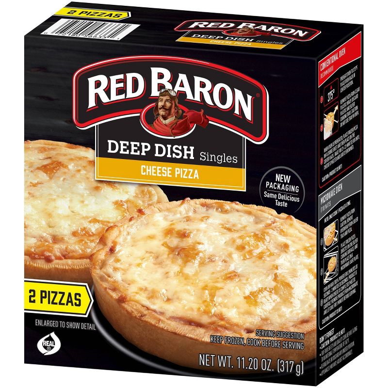 Red Baron Deep Dish Singles Cheese Frozen Pizza - 11.2oz