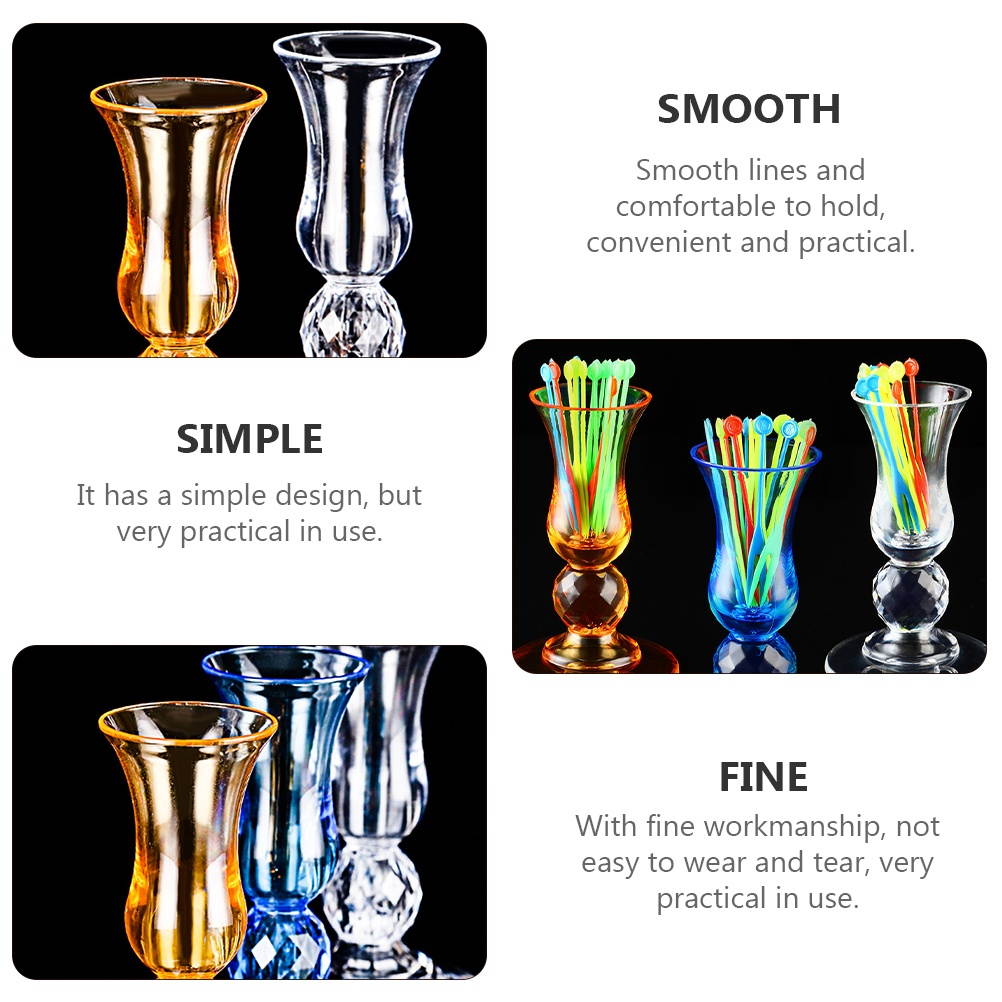 2 Pcs Durable Portable Practical Fruit Forks Container Fruit Fork Holder for Bar