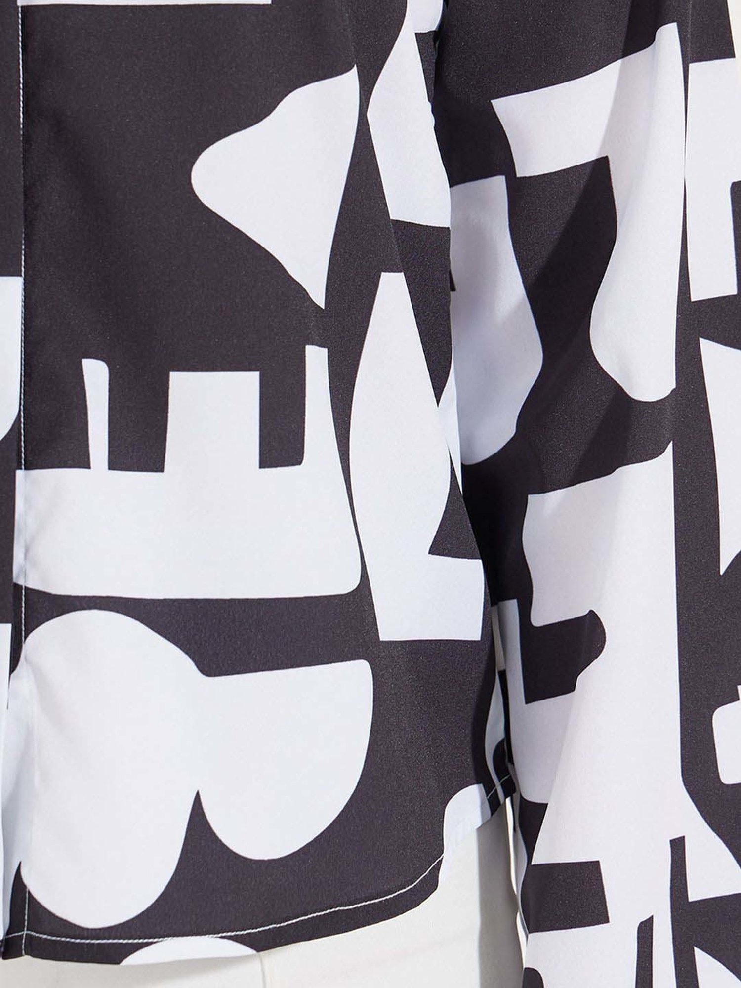 Styli Blue & White Printed Shirt