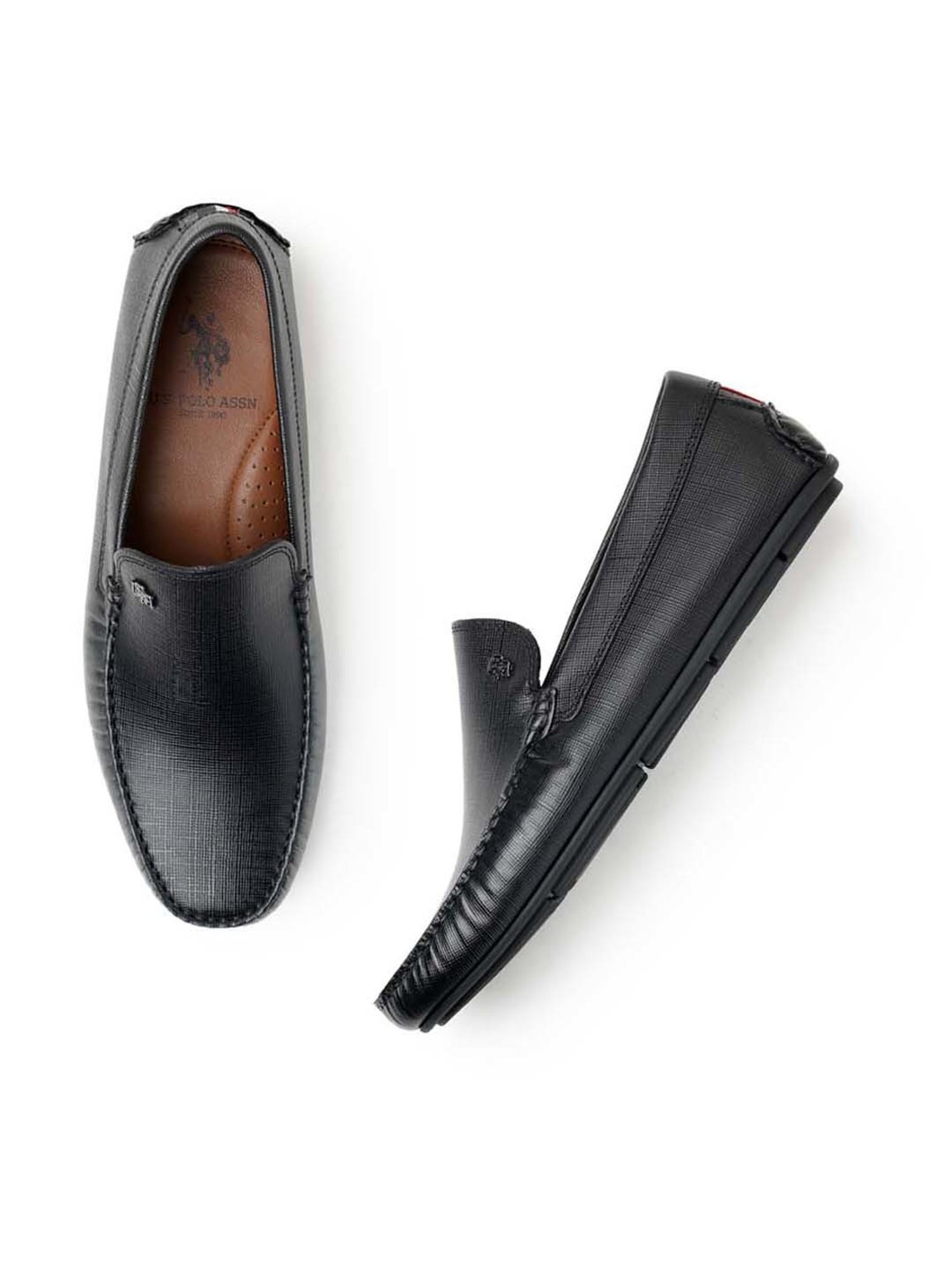 U.S. Polo Assn. Men's CRENT 3.0 Black Casual Loafers