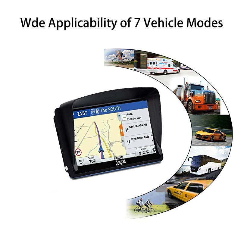 Navigation for Car 7 inch 8GB Car Free Update Map Fast Positioning Speed Limit Reminder Traffic Warning Driving Alarm
