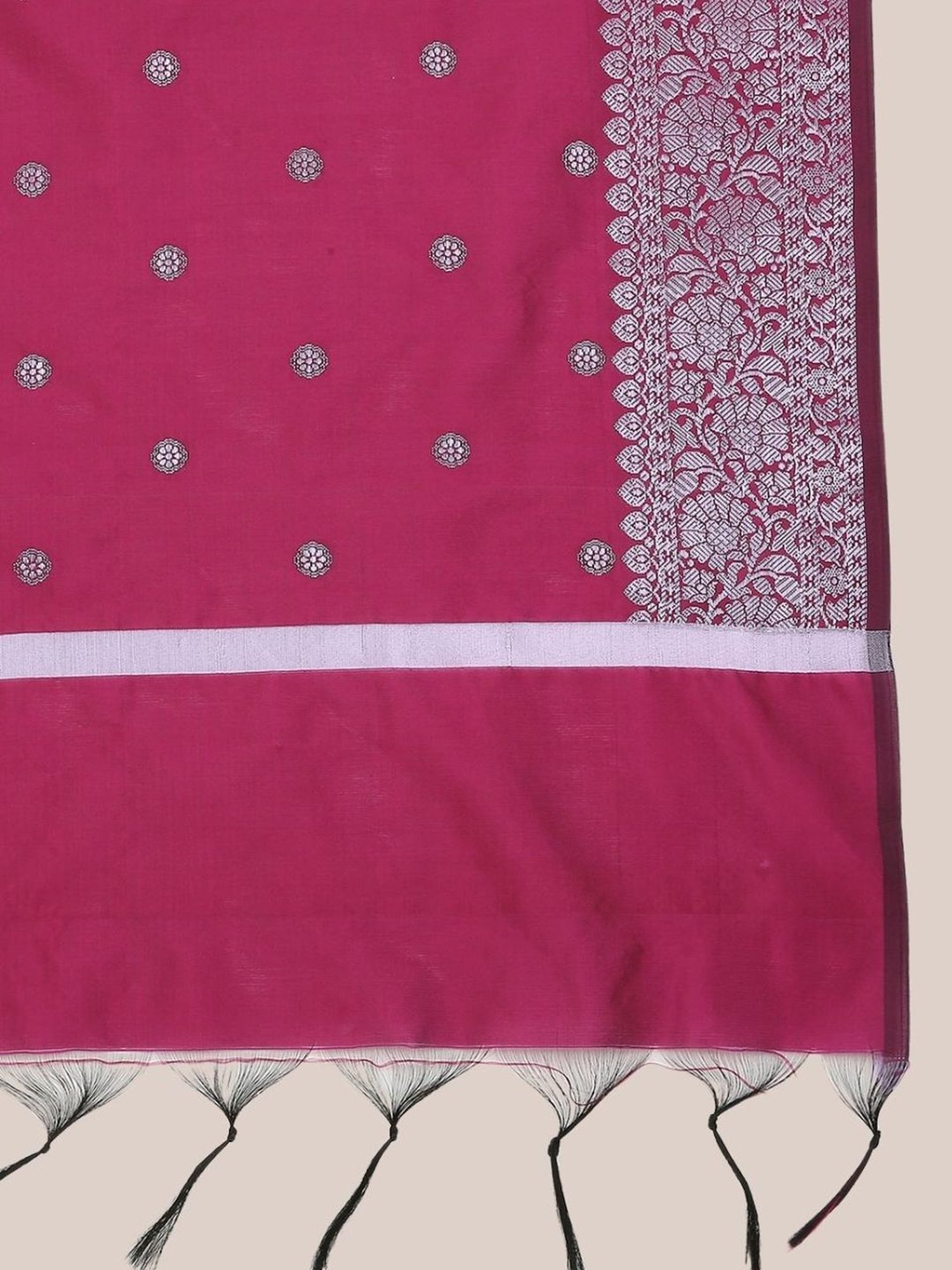 Dupatta Bazaar Wine Woven Pattern Dupatta
