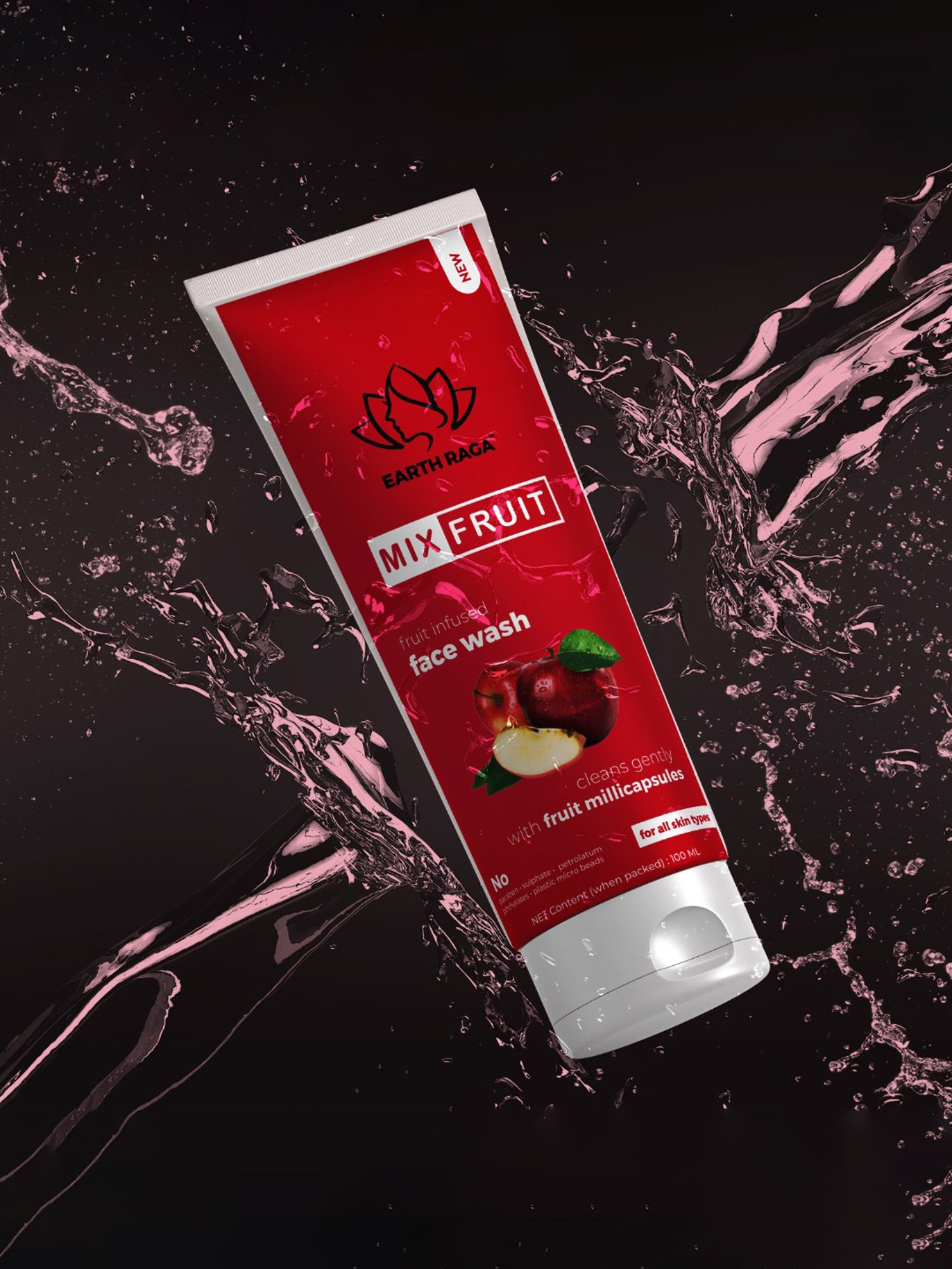 Earthraga Mix Fruit Face Wash - 100 ml