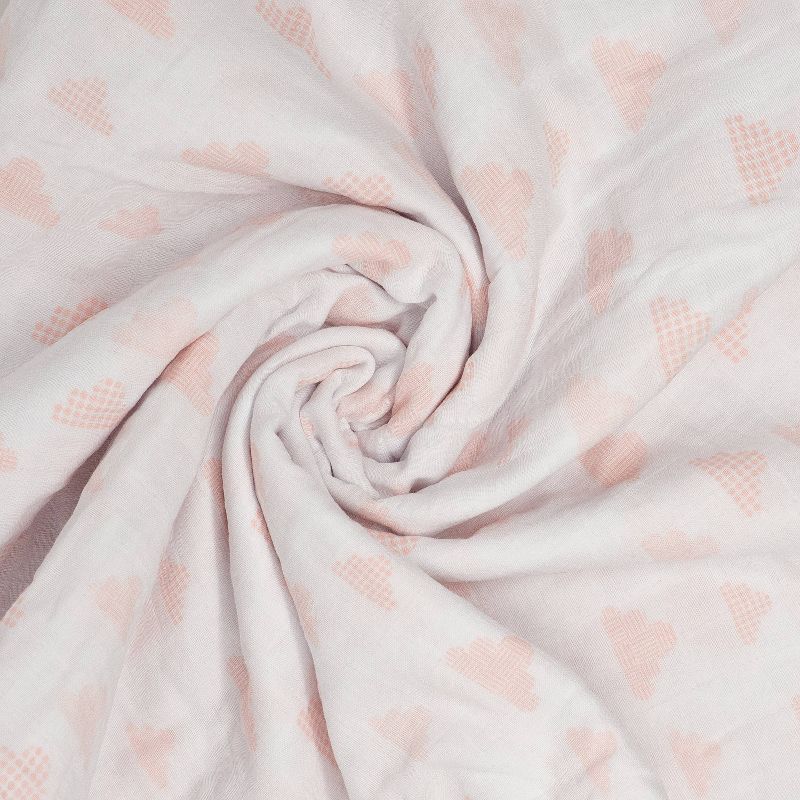 Living Textiles Bento Gift Set Pink Swaddle + Kenzie - 2pk