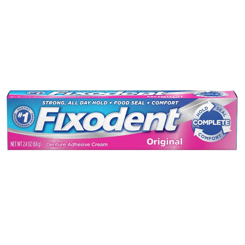 Fixodent Complete Original Denture Adhesive Cream - 2.4oz