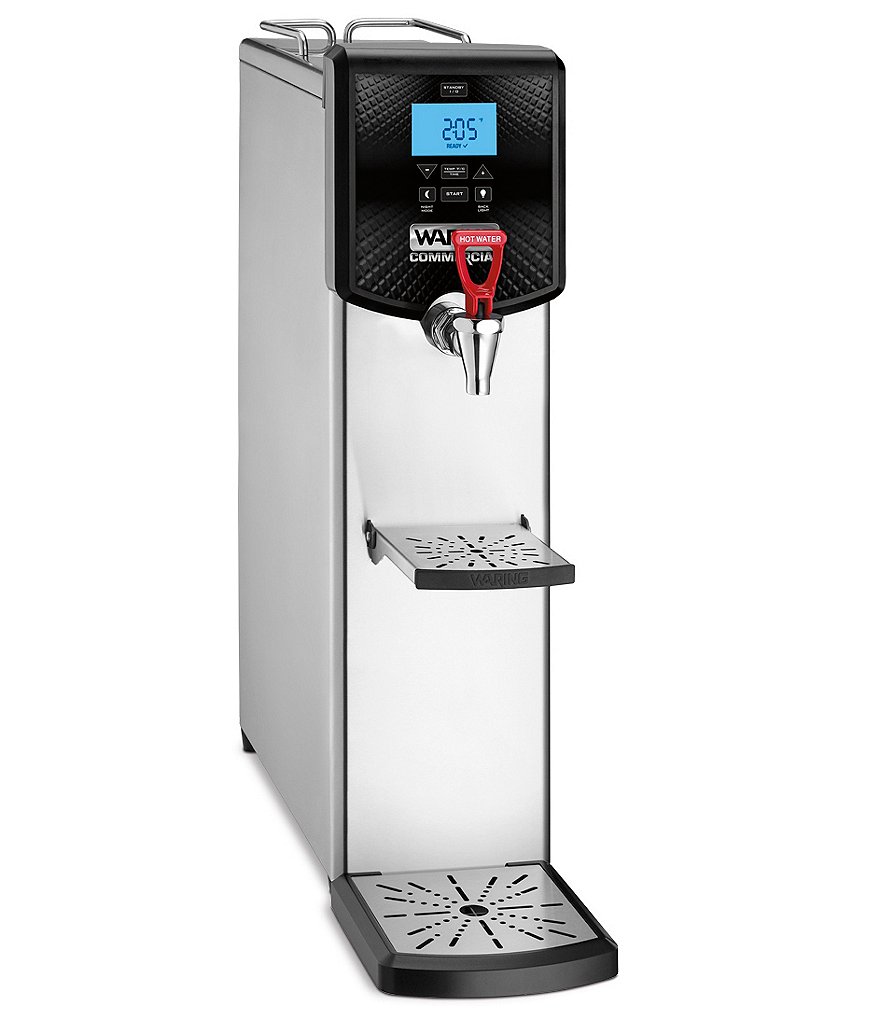 Waring Commercial 5-Gallon Countertop Stainless Steel Auto-Refill Programmable Hot Water Dispenser with LCD Display, 120V
