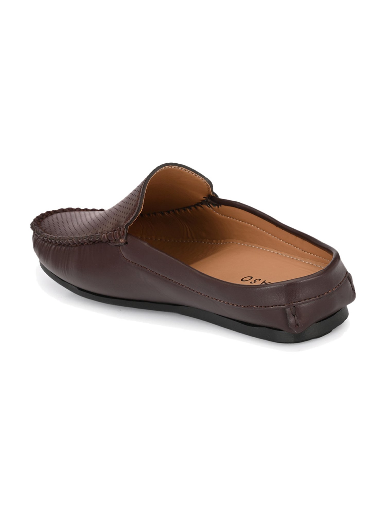 El Paso Men's Brown Mule Shoes