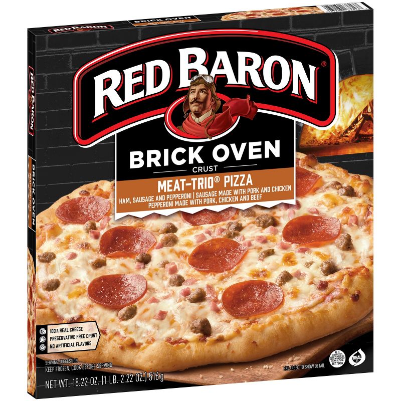 Red Baron Brick Oven Meat Trio Frozen Pizza - 18.22oz
