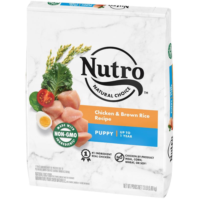 NUTRO Natural Choice Chicken and Brown Rice Recipe Puppy Dry Dog Food - 13lbs