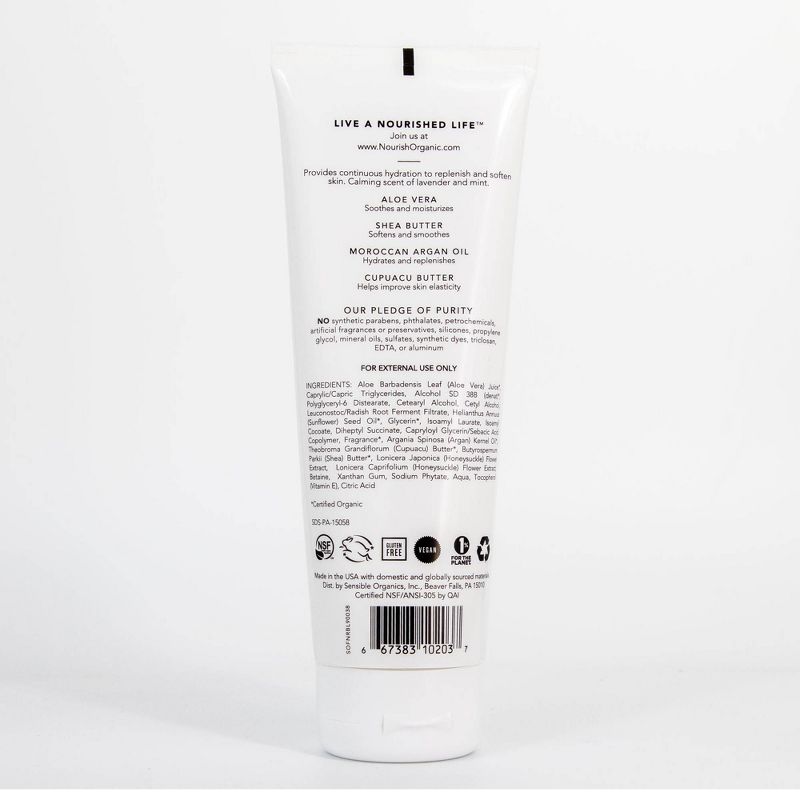 Nourish Organic Hydrating & Smooth Lavender Mint Body Lotion - 8oz