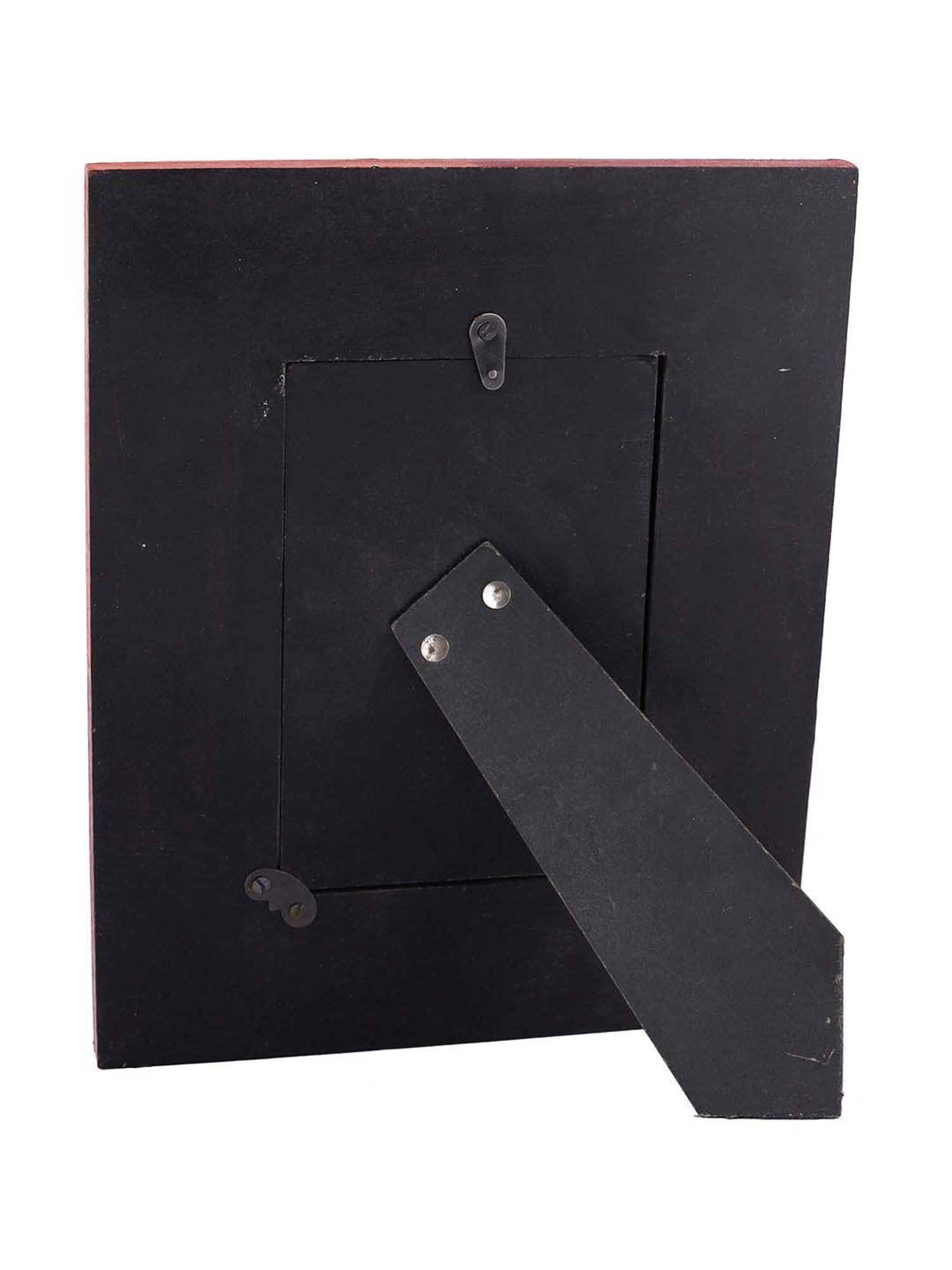 Aapno Rajasthan Orange & Red Wooden Table Top Photoframe