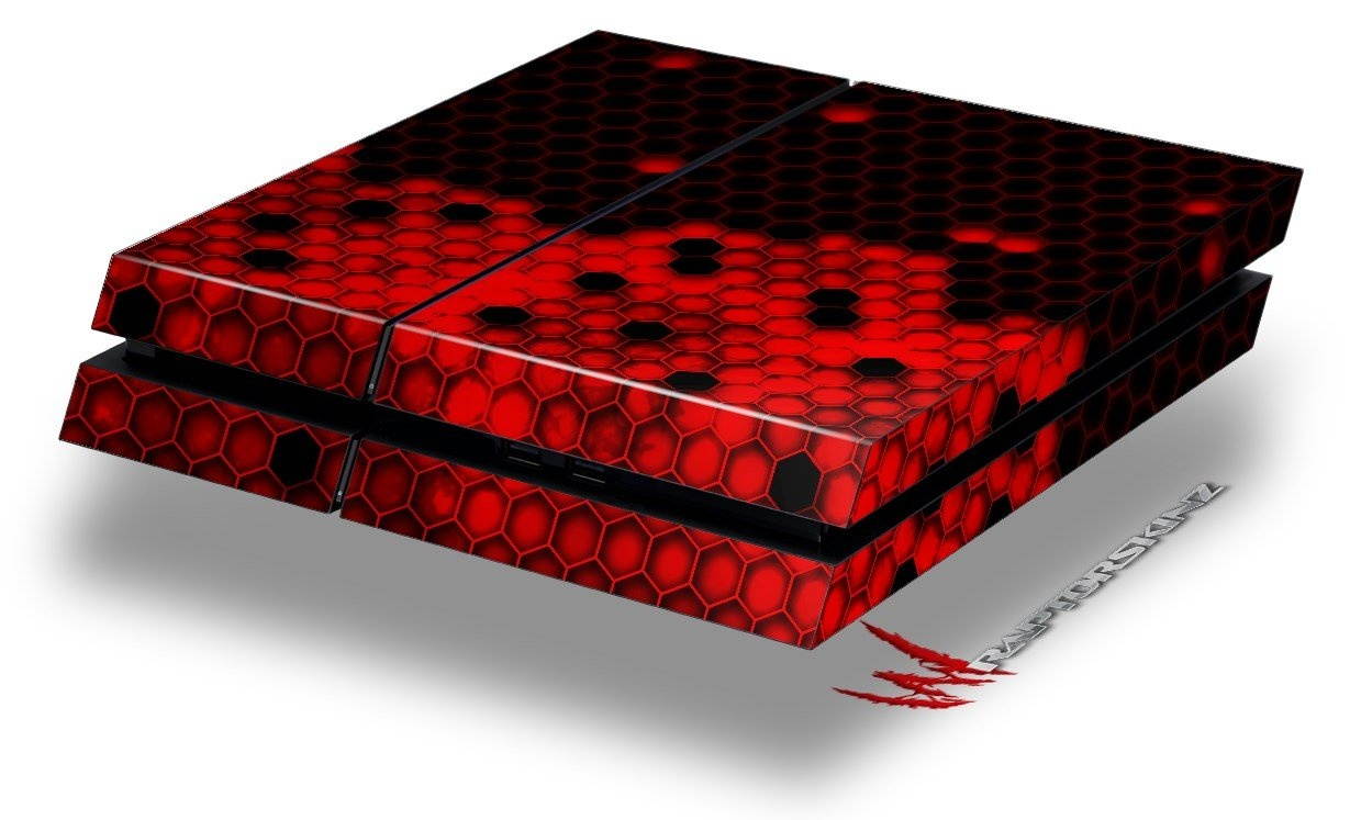 HEX Red - Decal Style Skin fits original PS4 Gaming Console