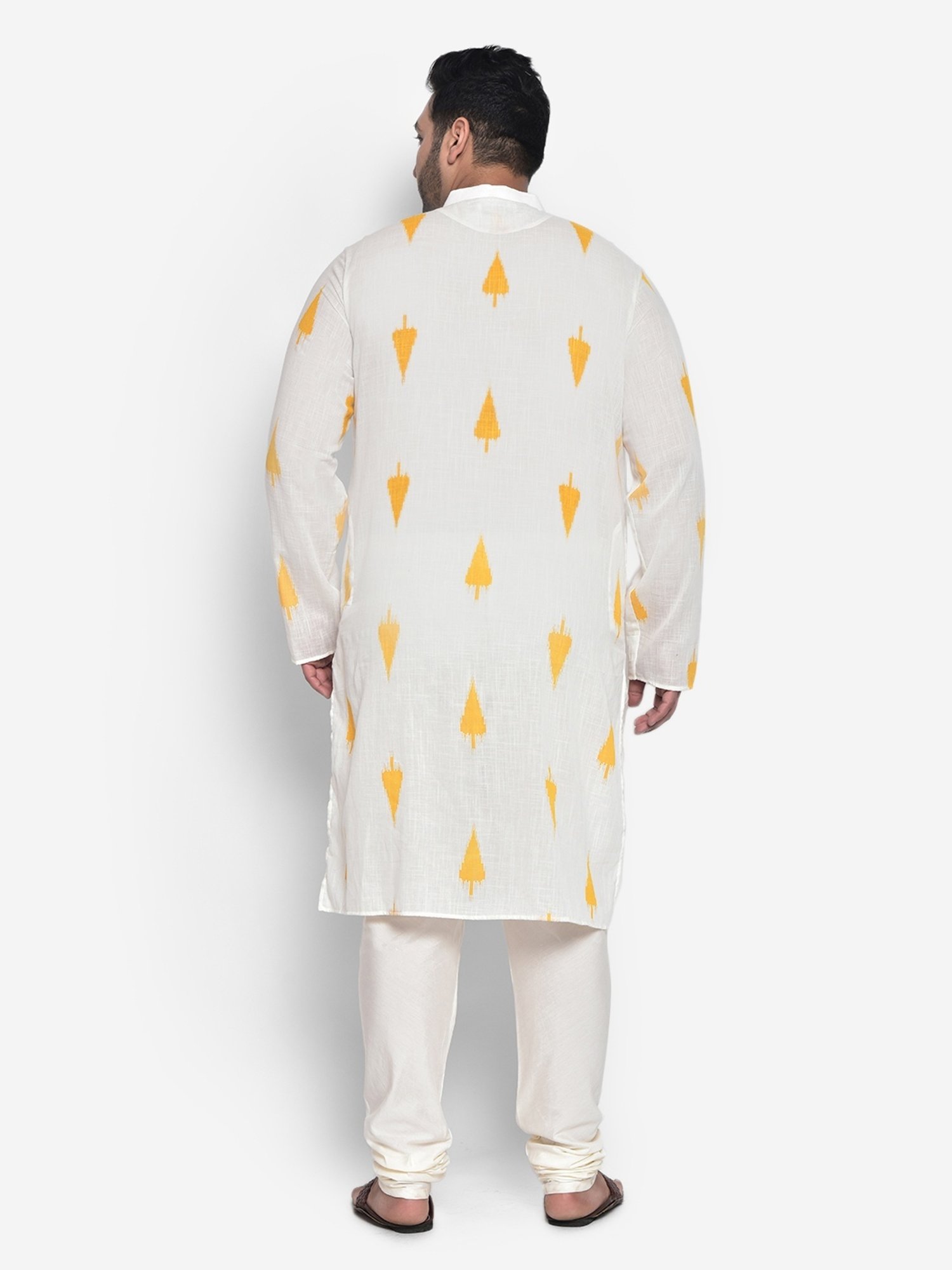 KISAH PLUS Beige Regular Fit Printed Kurta