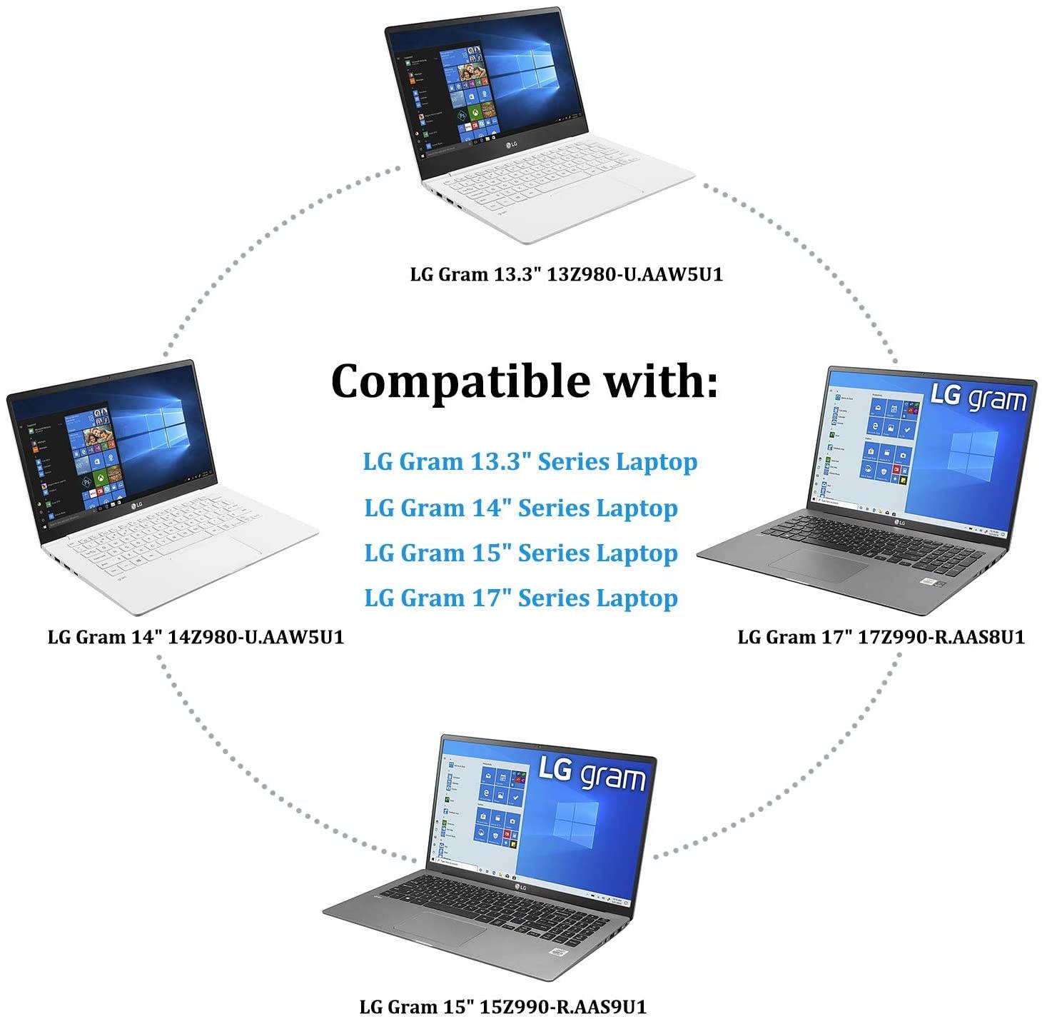 19V AC Charger for LG Gram 13.3 14 15 17 Series 13Z980 14Z980 15Z980 13Z950 13Z970 13Z940 13Z975 14Z950 14Z970 15Z960 15Z970 15Z975 17Z990 LG Gram Laptop Power Supply Cord