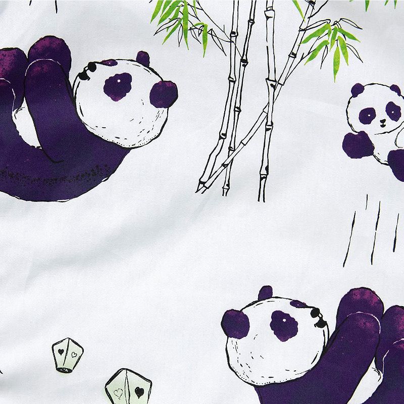 JumpOff Jo Toddler Nap Mat - Children's Sleeping Bag with Removable Pillow for Preschool, Daycare, and Sleepovers - 43 x 21 Inches - Playful Pandas