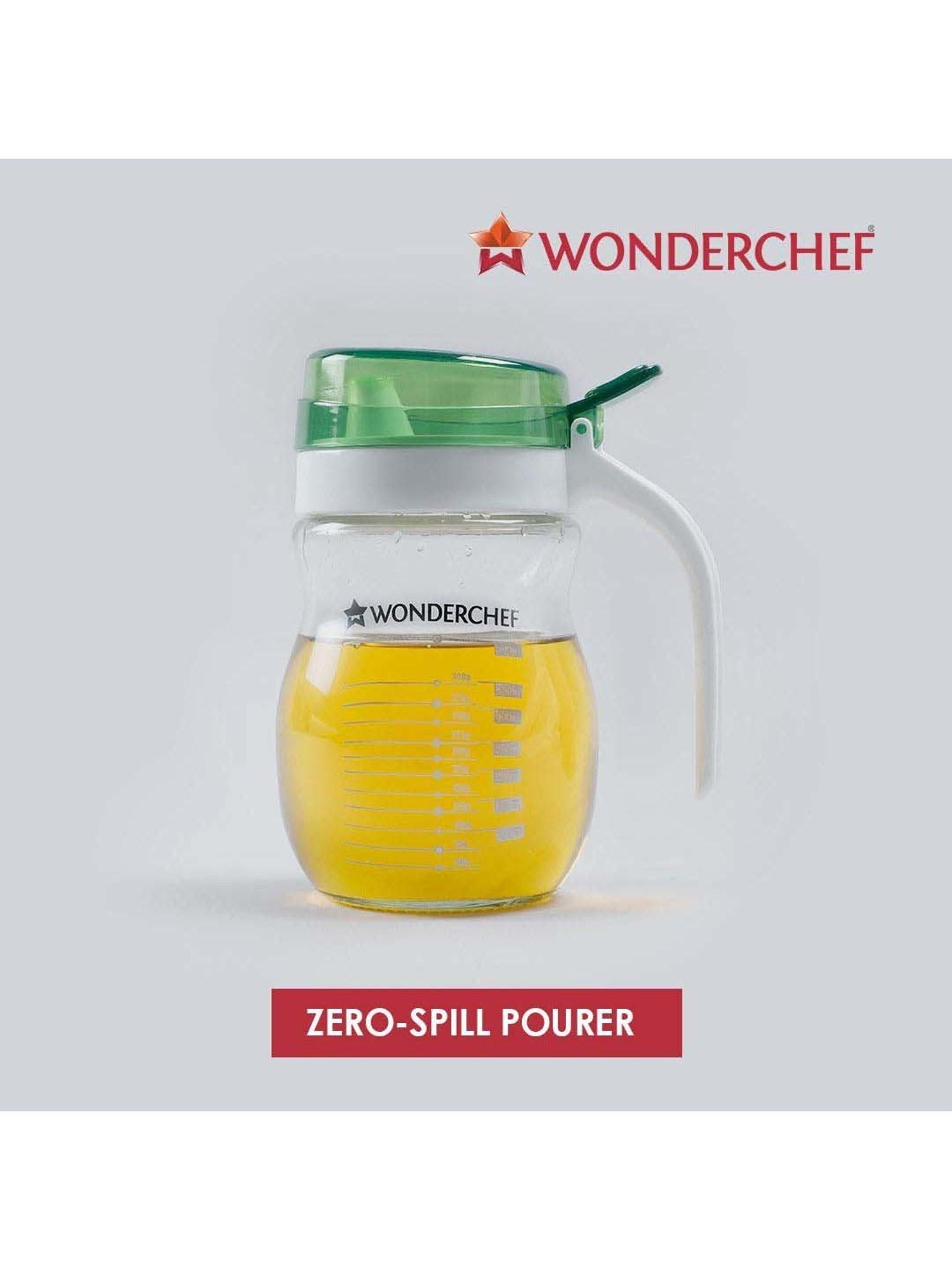 COLE & MASON White & Beige Ceramic Pourer - Set of 1