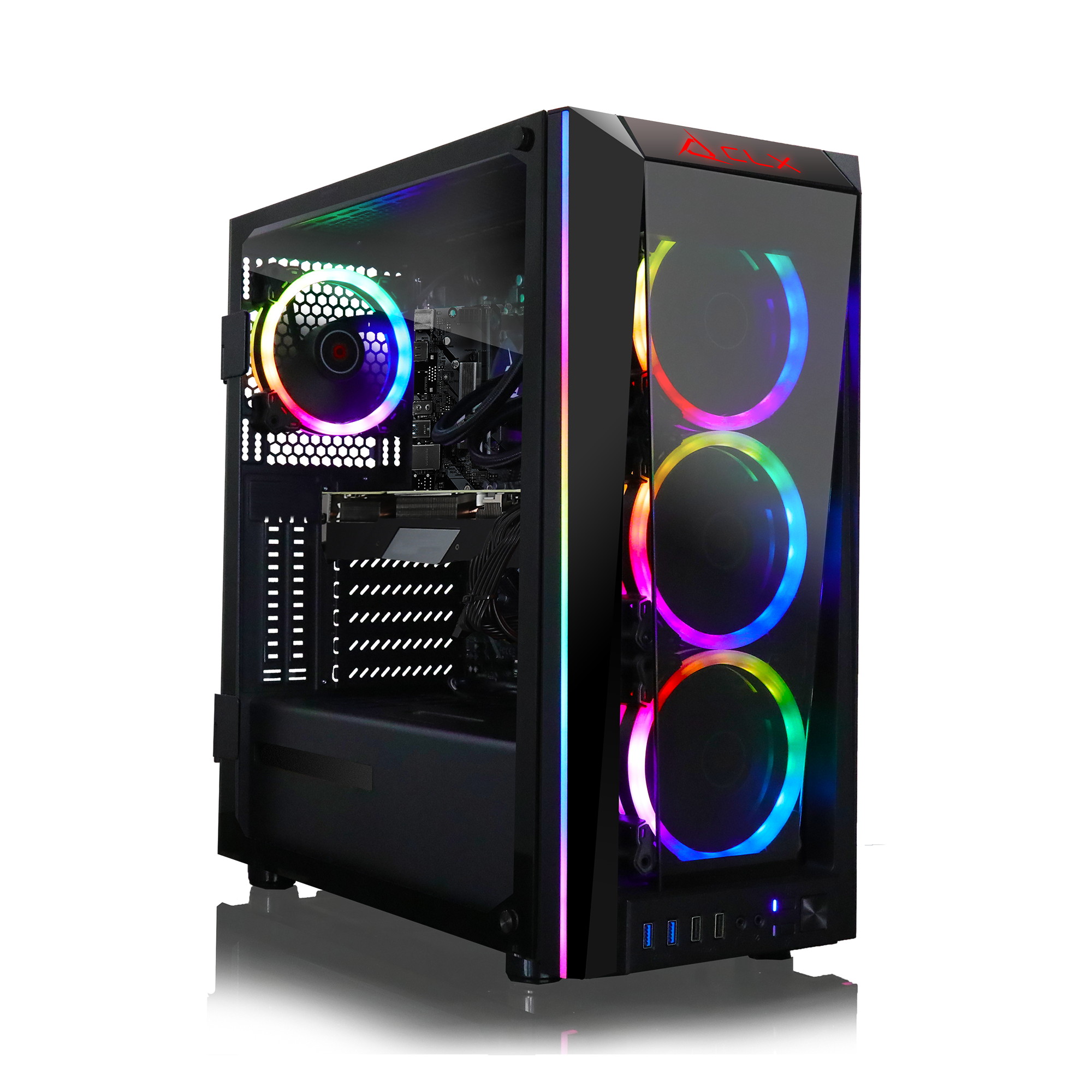 CLX SET - Liquid Cooled Intel Core i9 9900KF 3.6Ghz 8-Core Processor, 16GB DDR4 Memory, GeForce RTX 3070 8GB GDDR6 Graphics, 480GB SSD, 2TB HDD, WiFi, Windows 10 Home 64-bit