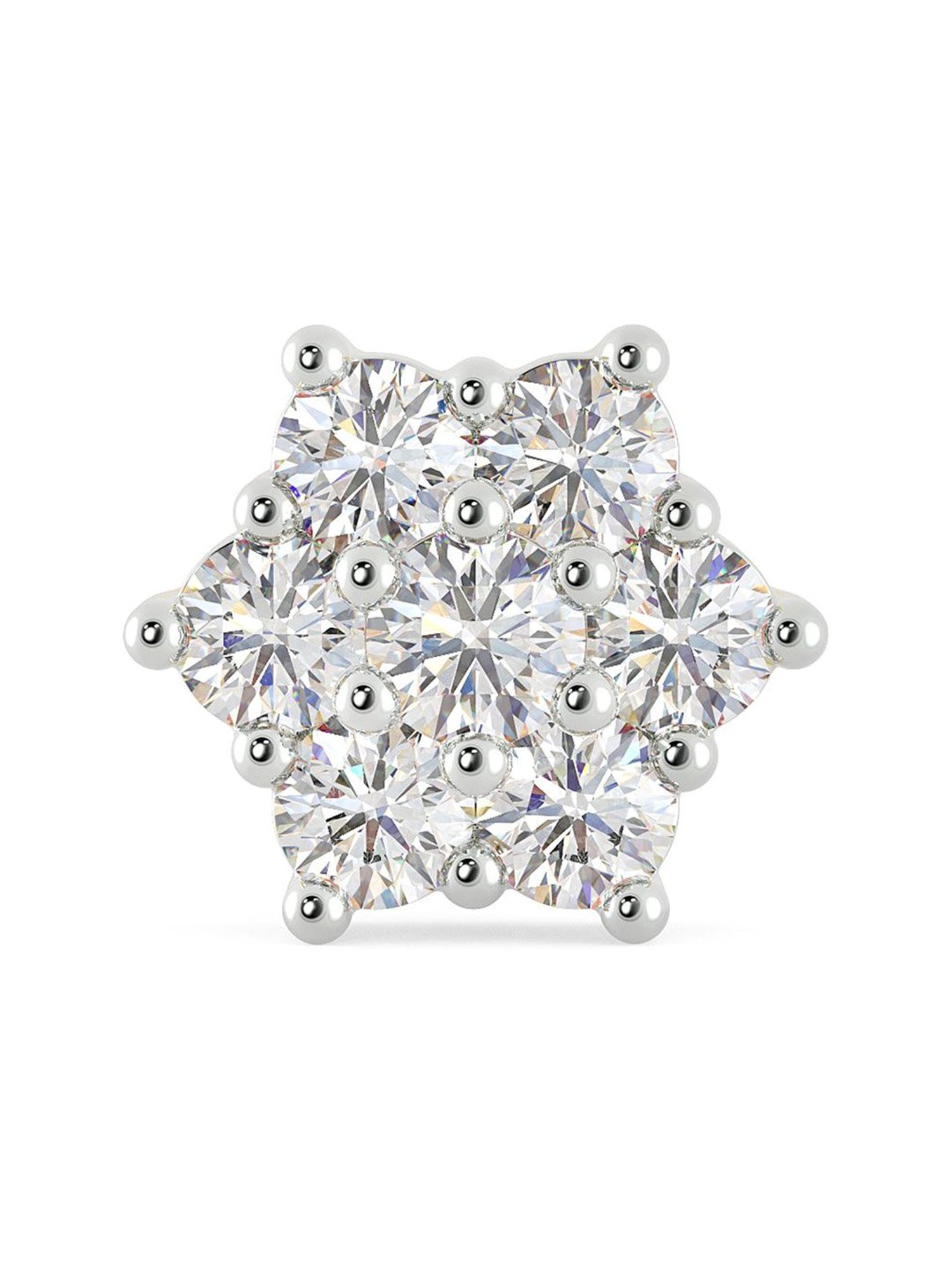 Malabar Gold and Diamonds 18k Gold & Diamond Mine Nosepin for Women