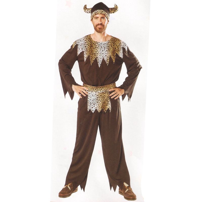 Northlight Brown Black Viking Warrior Men's Halloween Costume - Large