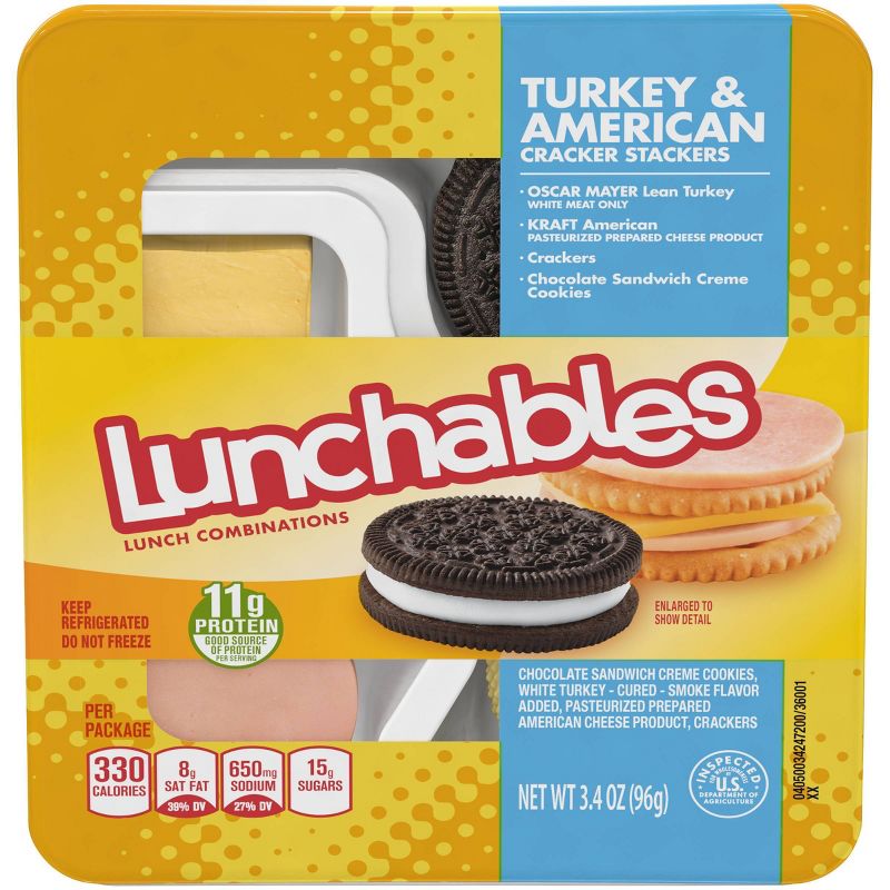 Oscar Mayer Lunchables Turkey & American Cracker Stackers - 3.4oz