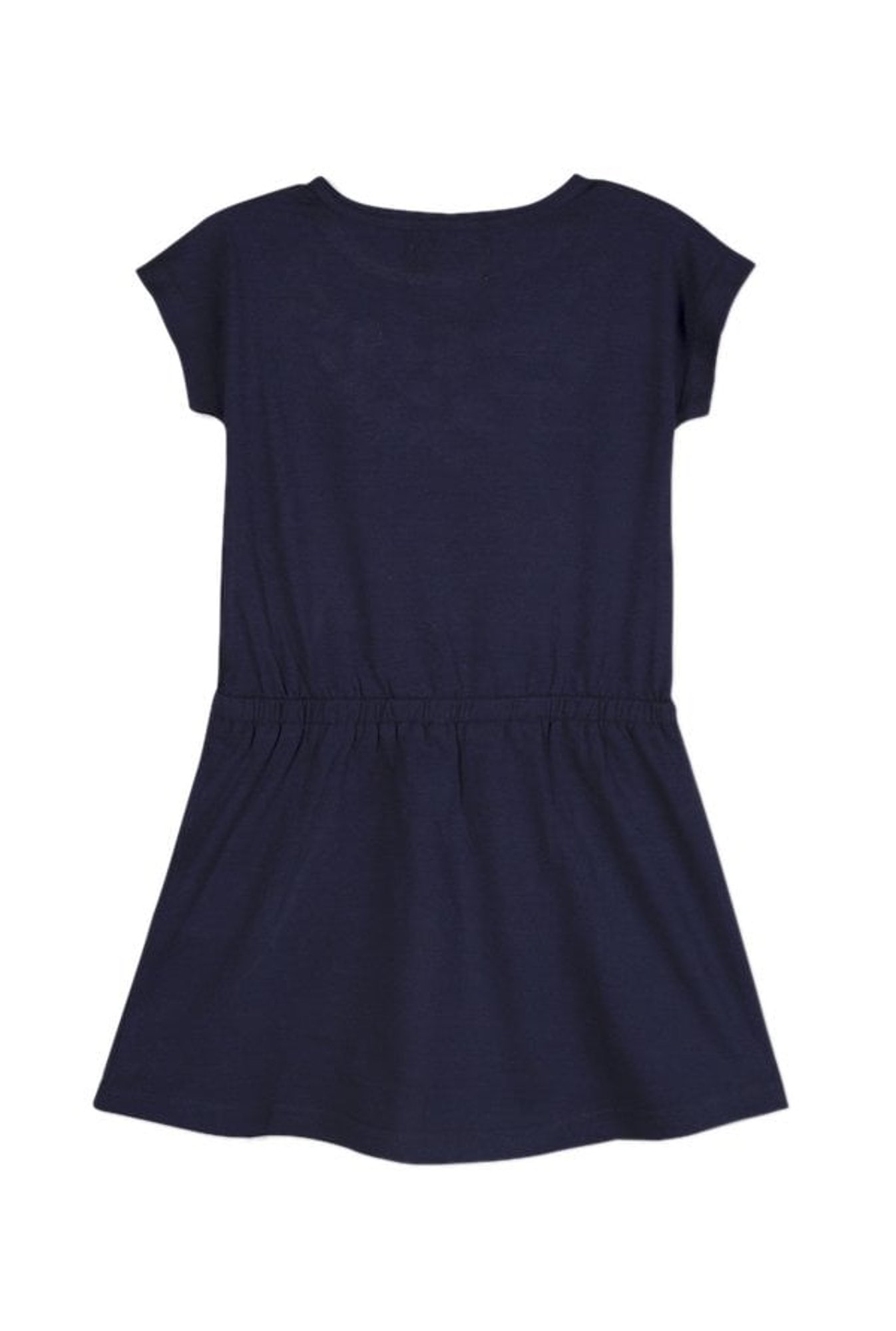 Cherry Crumble By Nitt Hyman Kids Navy Embroidered Dress