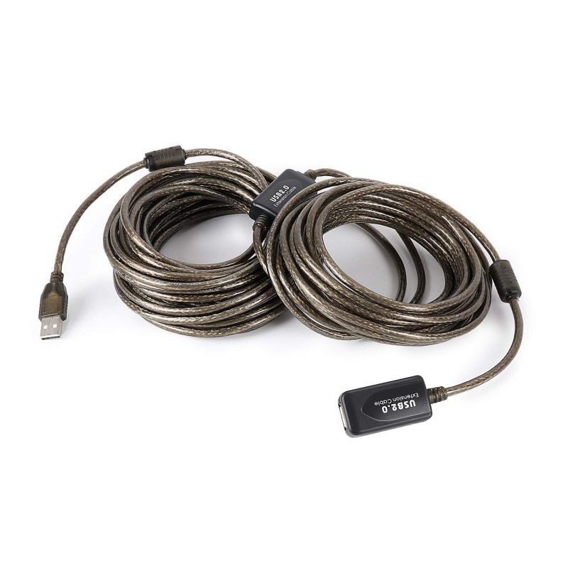 Halsouy USB 2.0 Extension Cable USB Extender Type A-Male to A-Female Repeater Extender Cord USB 2.0 High Speed Extension (50Feet / 15Meter)