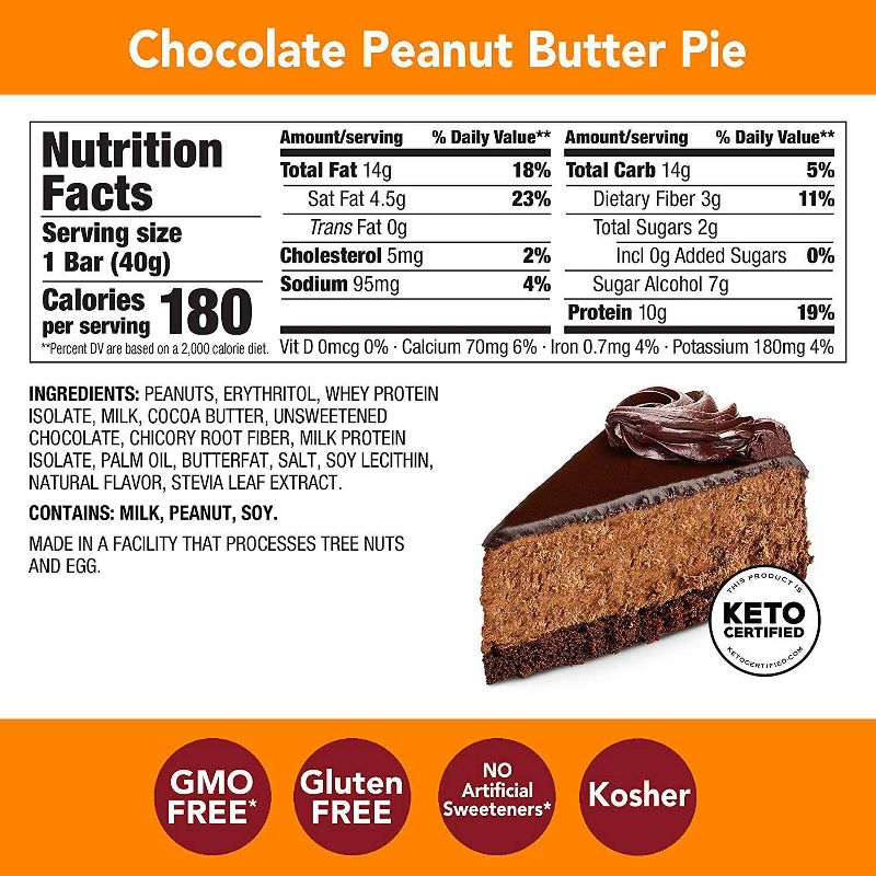 think! Keto Protein Chocolate Peanut Butter Single Bar - 1.41oz