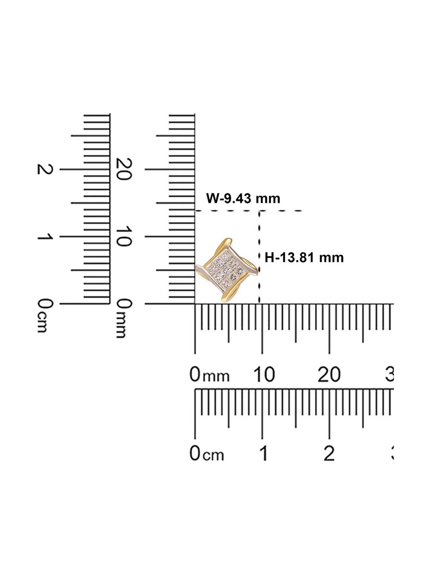 CKC 18k Gold & Diamond Earrings for Women