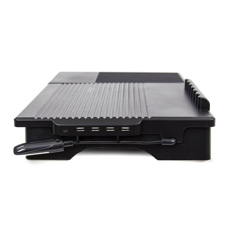 Origami Multi Functional Laptop Computer Tray Table Stand with LED Light, Black