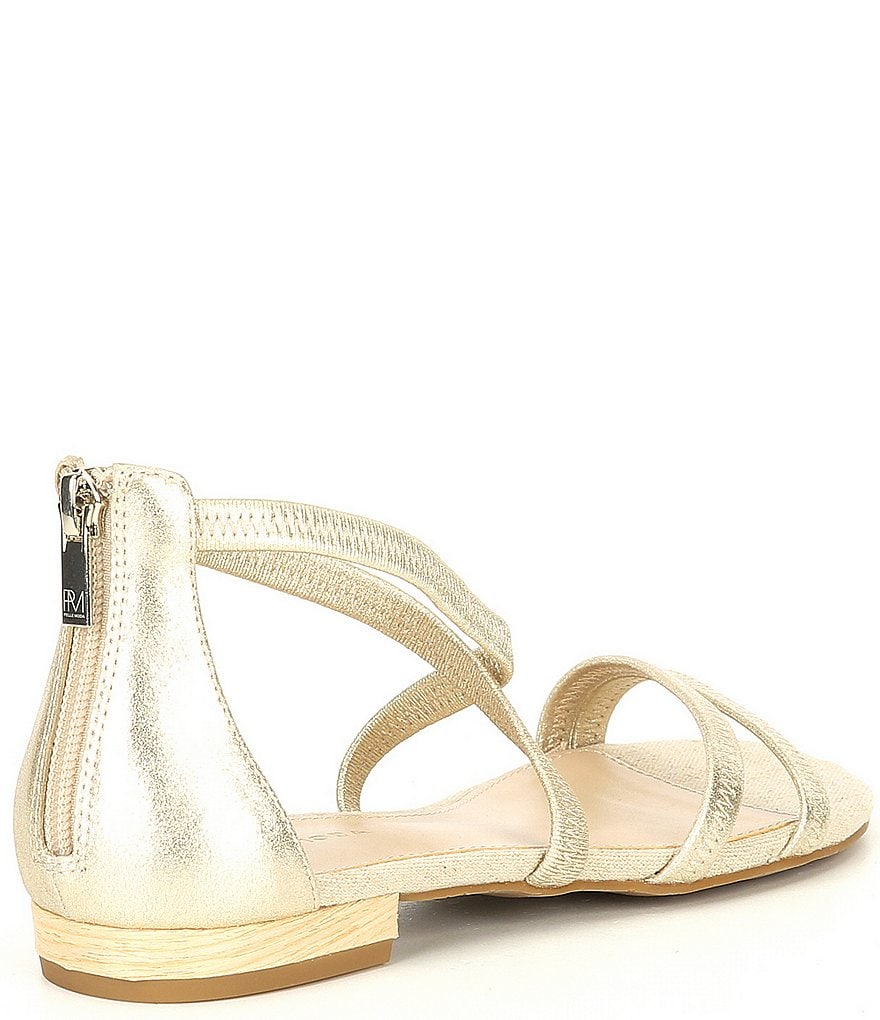 Pelle Moda Barnes Suede Elastic Back Zip Sandals