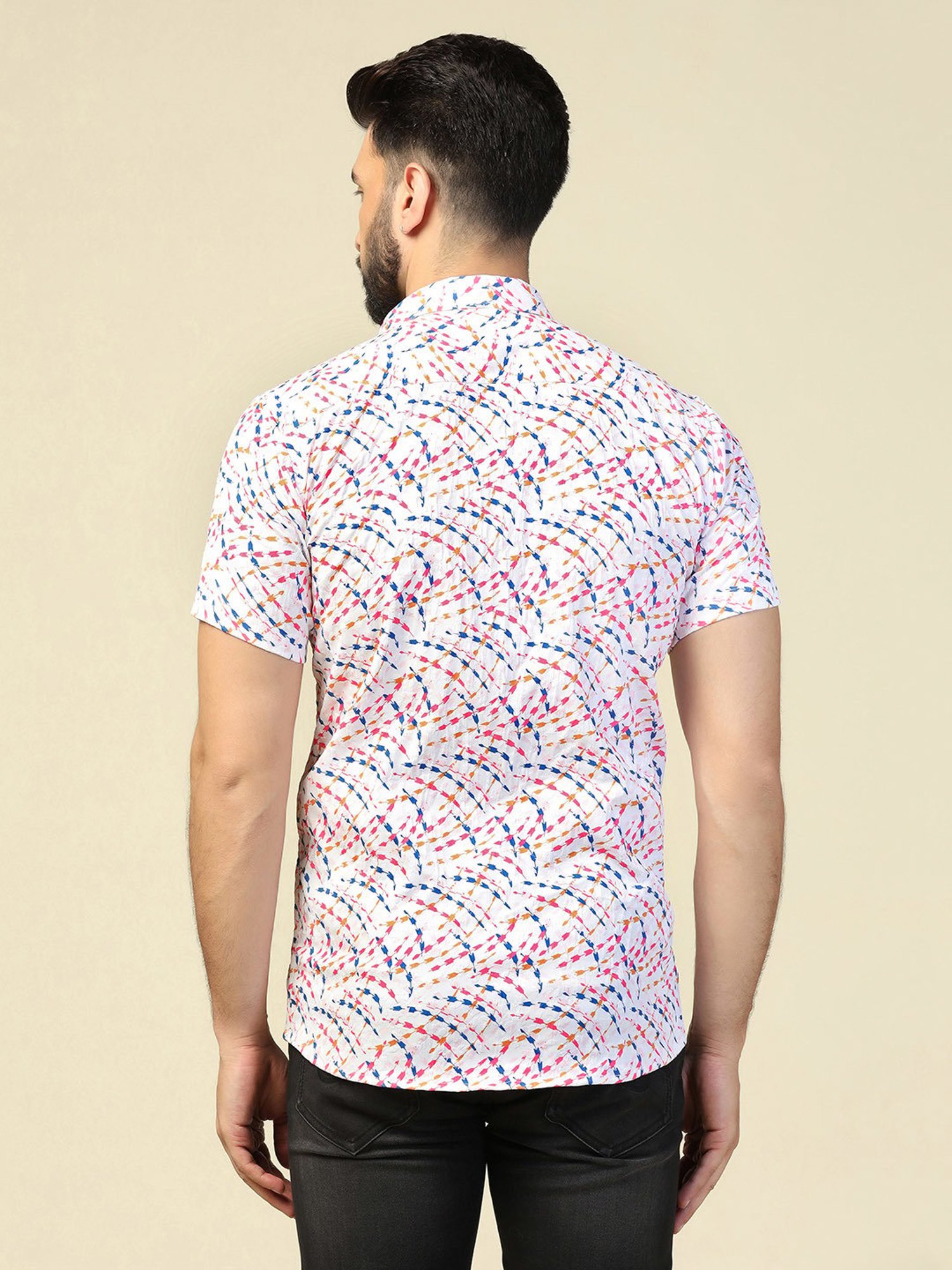 TAHVO Multicolor Regular Fit Printed Shirt
