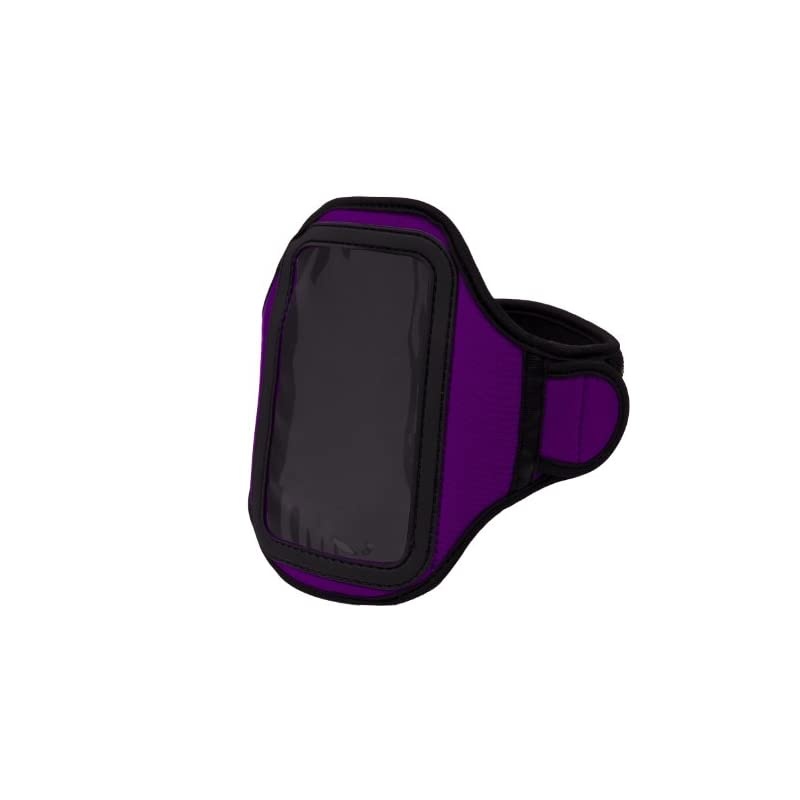 OEM VG Brand Purple Armband with Sweat Resistant Lining and Unique Key Pocket for Nokia Lumia 920 Smart Phone + VanGoddy Wrist Band