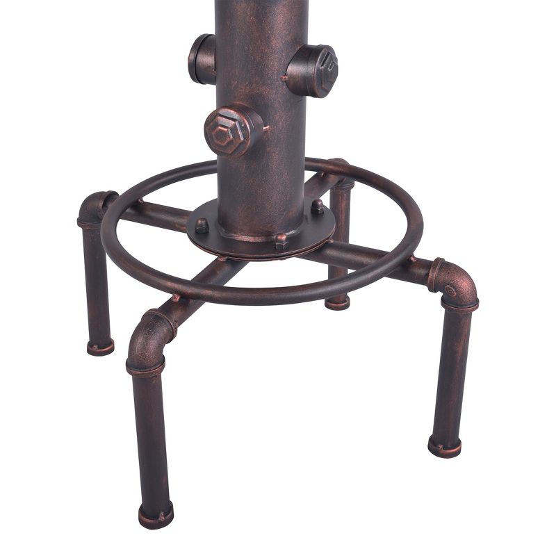 Remy Industrial Adjustable Barstool Copper - Armen Living