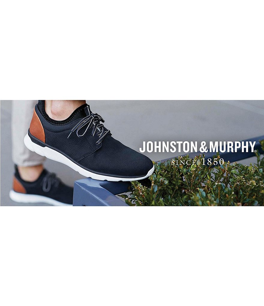 Johnston & Murphy Men's XC4 Prentiss Plain Toe Suede Waterproof Sneakers