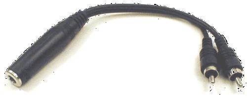 Hosa Mono 1/4 F Two Rca M