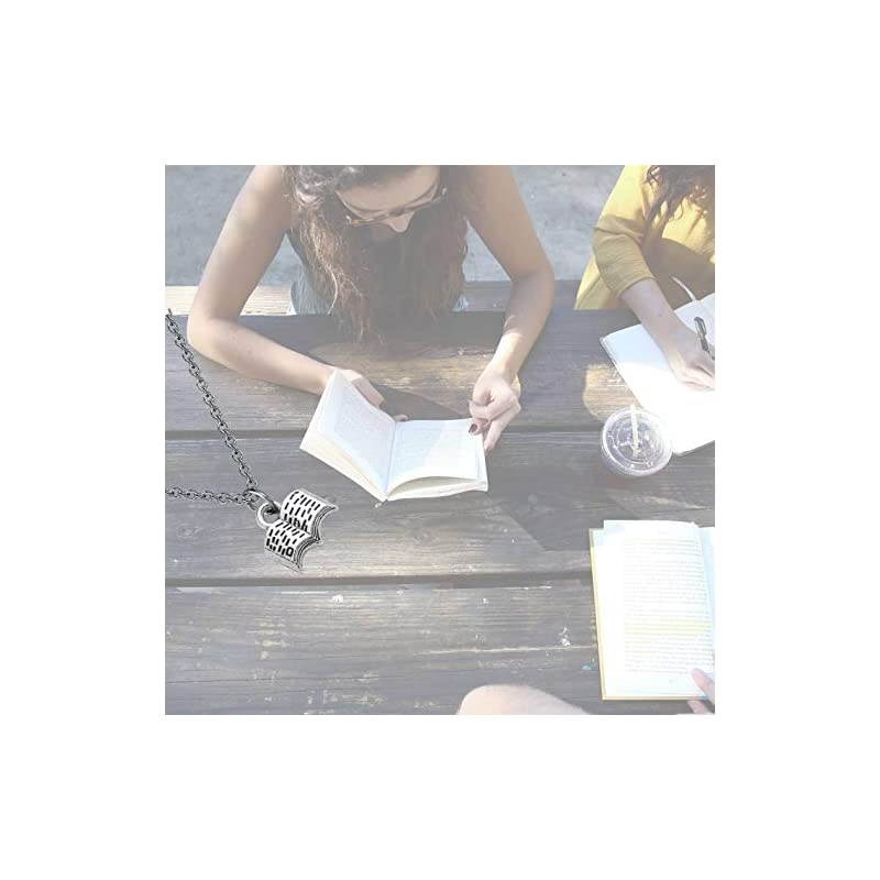 Lover Necklace Pendant Necklace Reading Jewelry Club Gift Reading Lover Gift Librarian Gift worm Gift