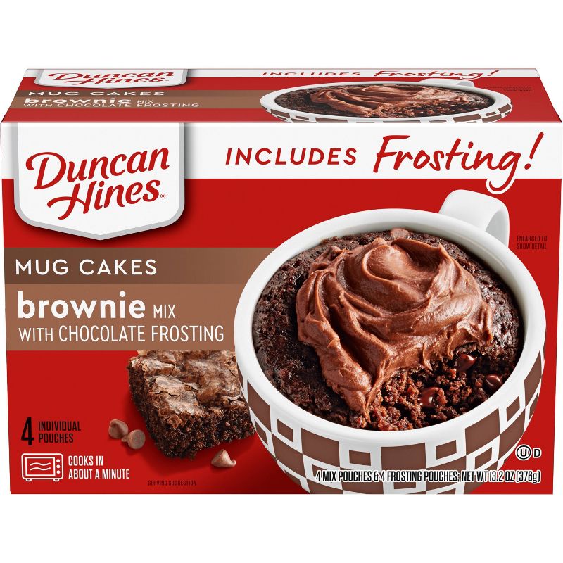 Duncan Hines Brownie Cake Mix with Chocolate Frosting - 14.4oz