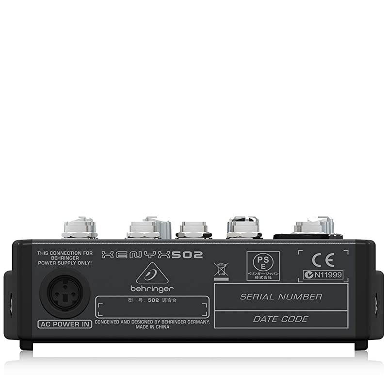 Xenyx 502 Premium 5Input 2Bus Mixer with XENYX Mic Preamp and British EQ