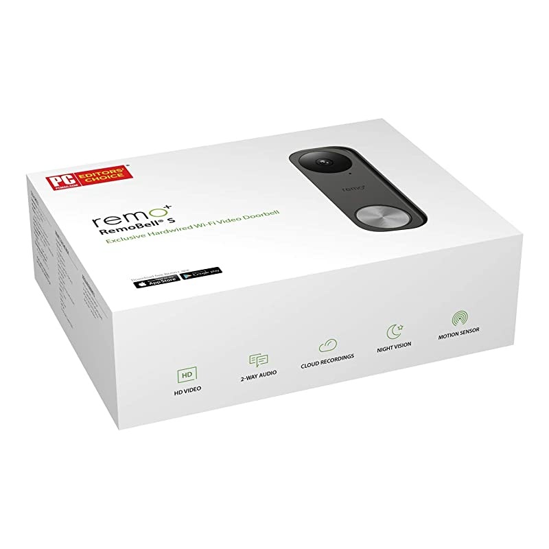 Bell S WiFi Video Doorbell Camera with HD Video Motion Sensor 2Way Talk and Alexa Enabled No Monthly Fees Free Cloud Storage