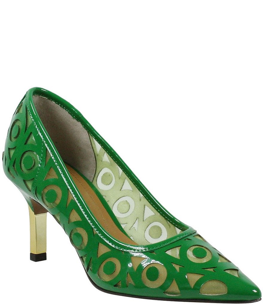 J. Renee Jameena Patent Laser Cut Pumps