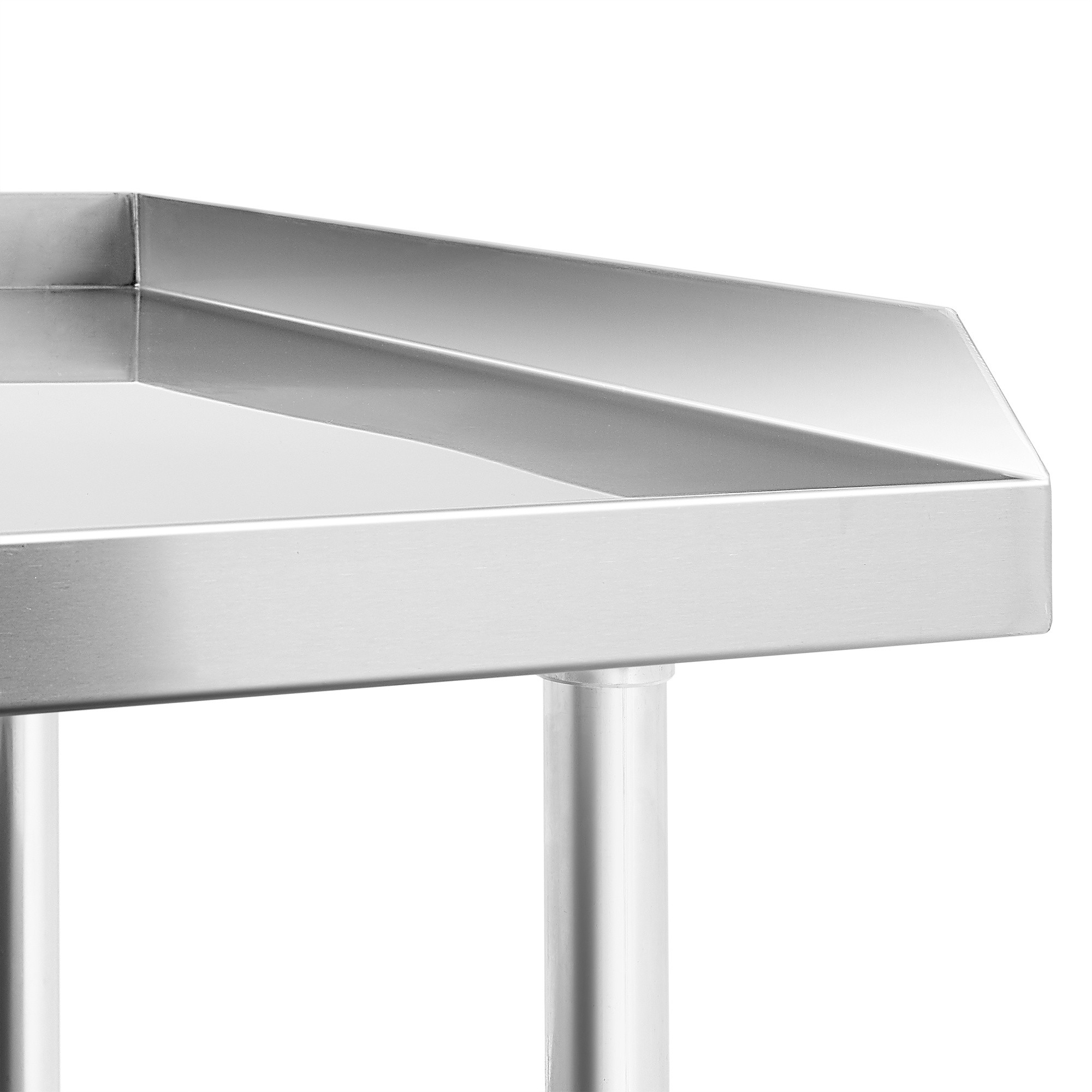 GRIDMANN NSF 16-Gauge Stainless Steel 48"L x 30"W x 24"H Equipment Stand Grill Table with Undershelf for Commercial Restaurant Kitchen