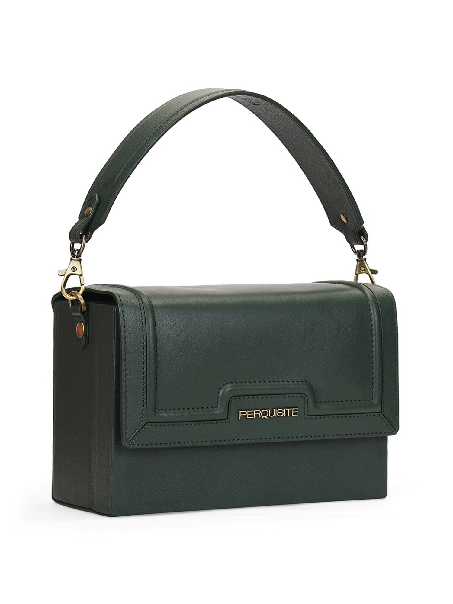 PERQUISITE RAINA Green Solid Small Sling Handbag
