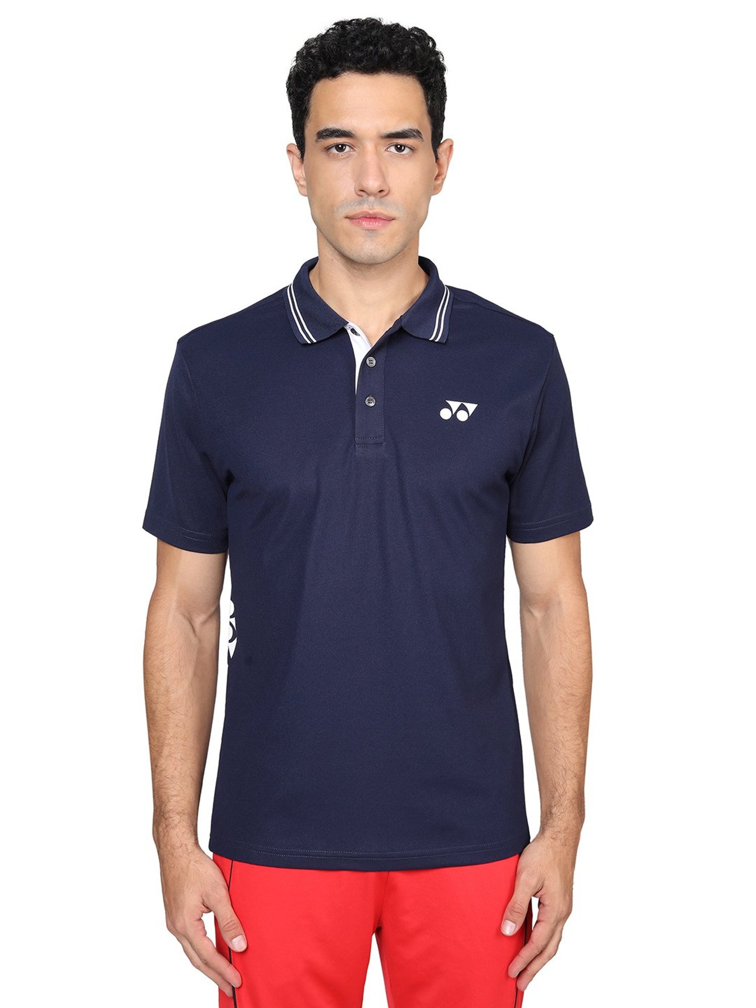 Yonex Navy Regular Fit Badminton Polo T-Shirt