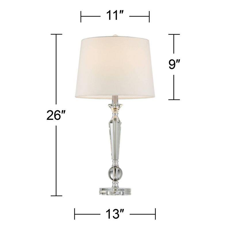 Vienna Full Spectrum Jolie Crystal Table Lamps Set of 2 with Table Top Dimmers