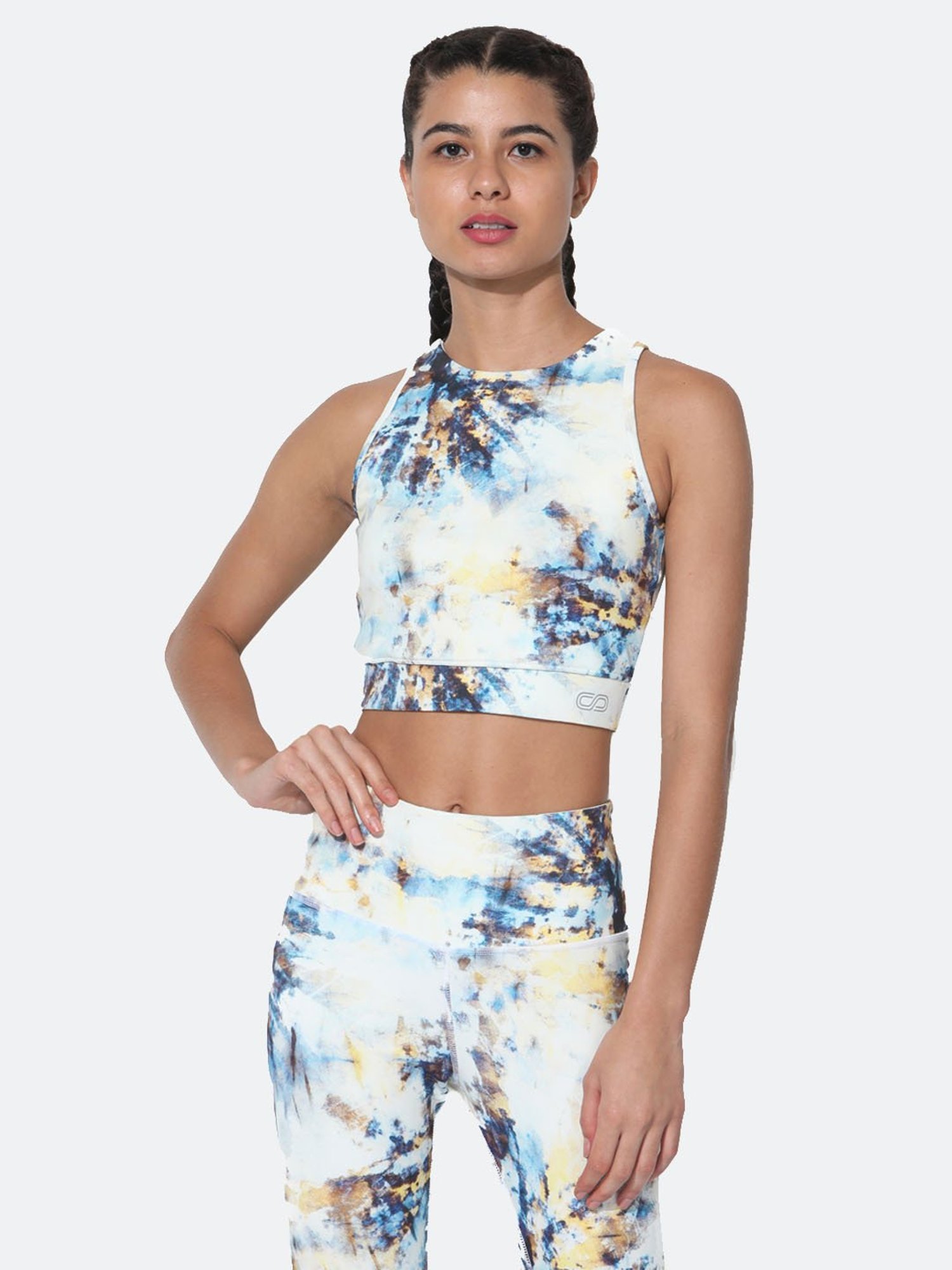 SILVERTRAQ Multicolor Tie - Dye Crop Top