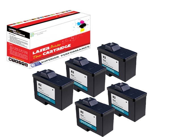 OWS&reg; 5PK Compatible Ink Unit for Lexmark 18L0032 #82 Black Compatible Ink Unit Z55 Z65
