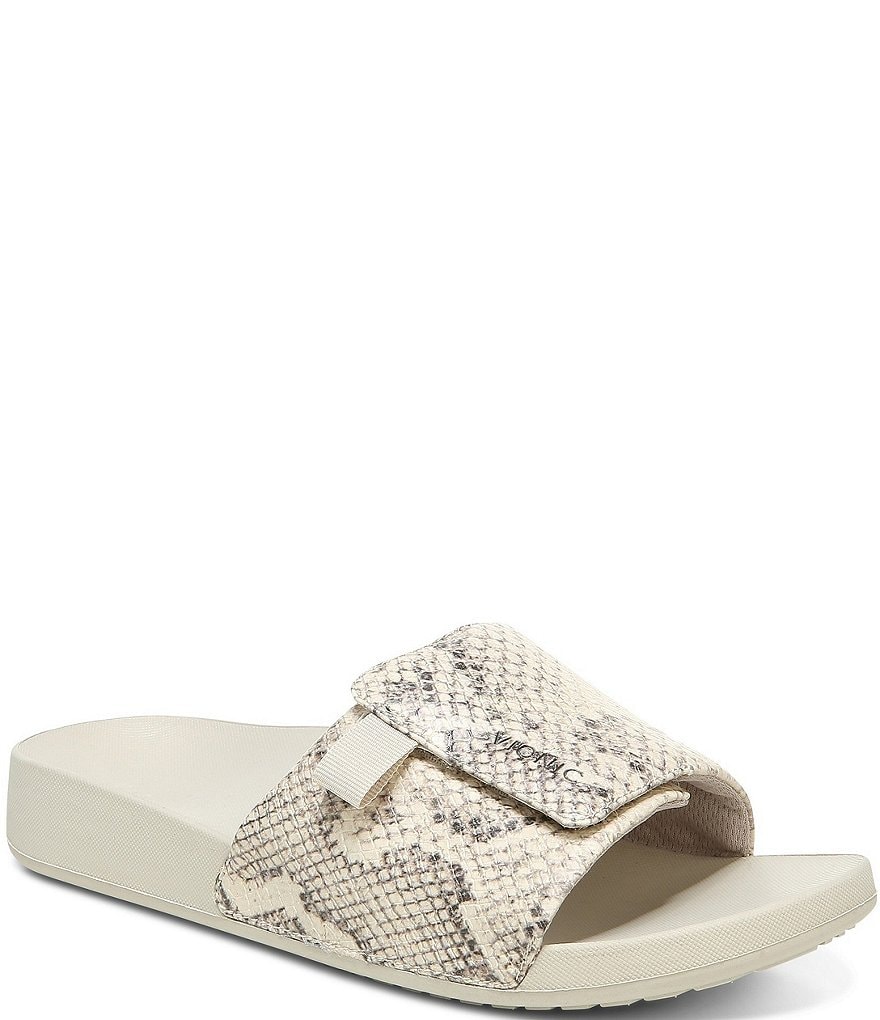 Vionic Keira Snake Print Slide Sandals